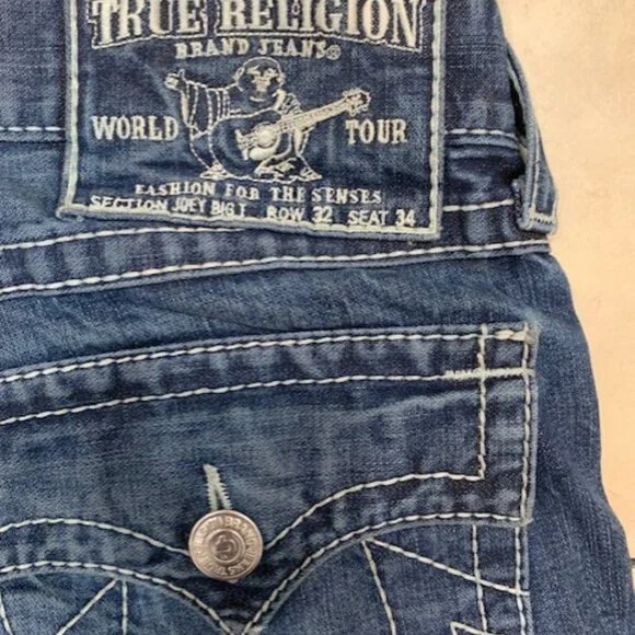 TRUE RELIGION JOEY BIG T (SZ 32) MENS JEANS - Picture 2 of 6